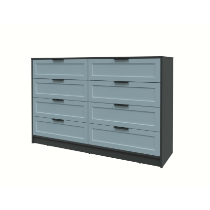 Kомод Тренд КТ-К157 (Антрацит ЛДСП/ Океан ЛМДФ) Ш1565 В1020 Г451